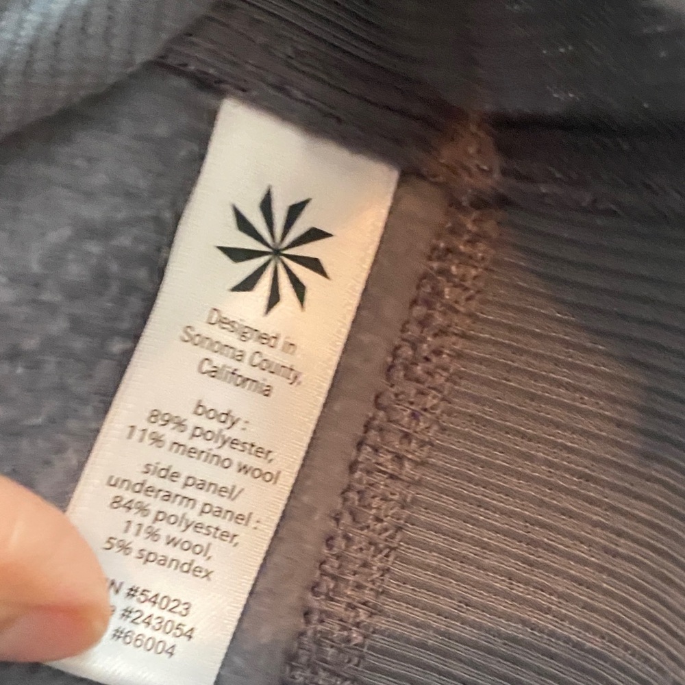 Athleta Gray Hoodie Sweatshirt - Picture 3 of 4